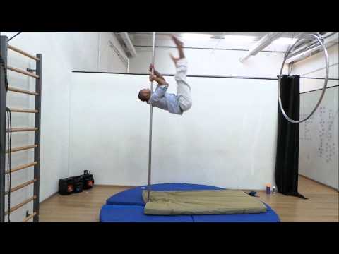 Youtube: Pole Dance freestyle on static pole performed by Mark Buhantsov edition №2