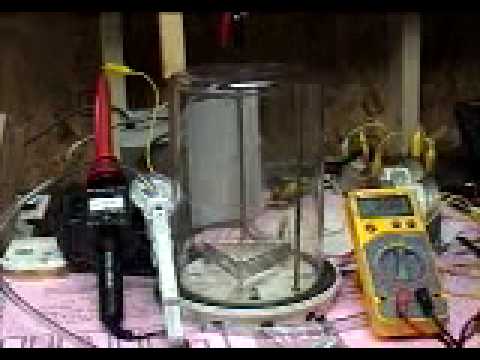 Youtube: Electrogravitic Lifter inside Vacuum Chamber