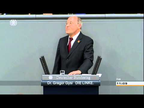 Youtube: Gregor Gysi, DIE LINKE: Steuerhinterziehung - Die Regierungen haben es selbst politisch verschuldet
