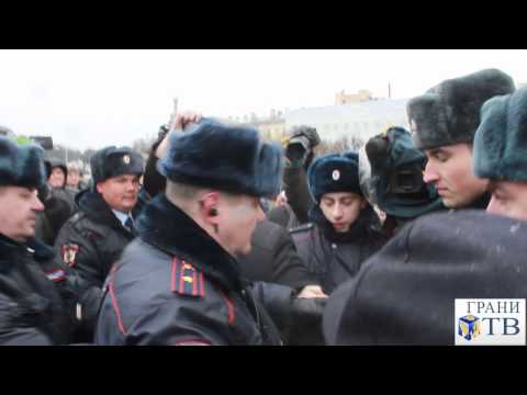 Youtube: Провокации на акции солидарности с Евромайданом в Петербурге