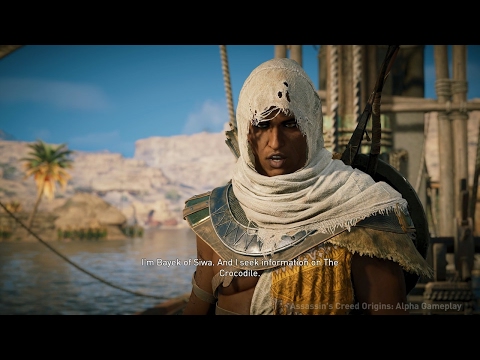 Youtube: 20 Minutes of Assassin's Creed Origins Open World Gameplay in 4K - E3 2017