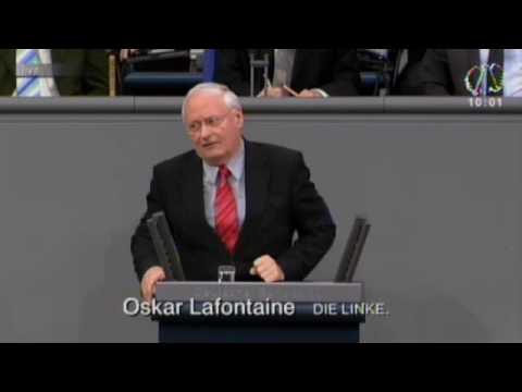 Youtube: Oskar Lafontaine, DIE LINKE: Diese NATO lehnen wir ab