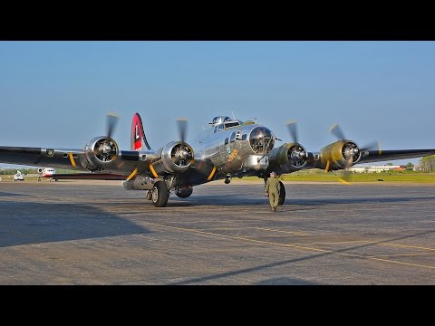 Youtube: Boeing B-17 Flying Fortress flight with cockpit view and ATC