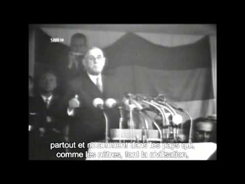 Youtube: Charles de Gaulle - Le discours à la jeunesse allemande - Rede an die deutsche Jugend