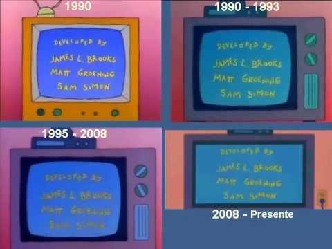 Youtube: The Simpsons intro since the 90'