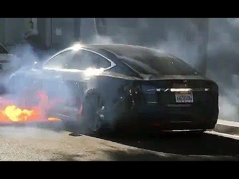 Youtube: Tesla Model S Spontaneously on Fire in Los Angeles