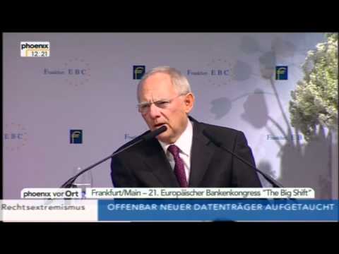Youtube: 21. Europäischer Bankenkongress - Rede von Wolfgang Schäuble