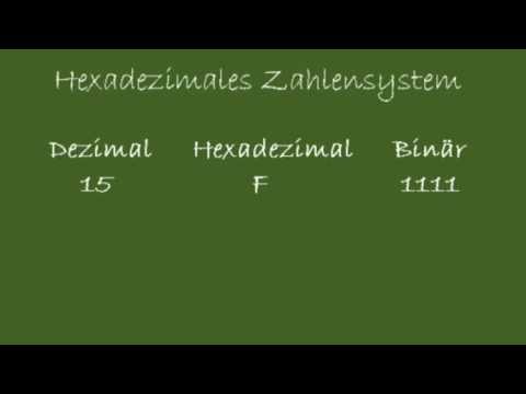 Youtube: Hexadezimales Zahlensystem