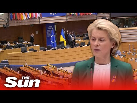 Youtube: LIVE: Ursula von der Leyen address the European Parliament on the Ukraine invasion