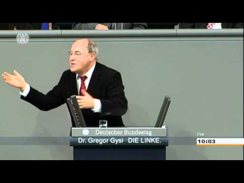 Youtube: Dr. Gregor Gysi: "Sie finden keinen Weg aus der Krise."