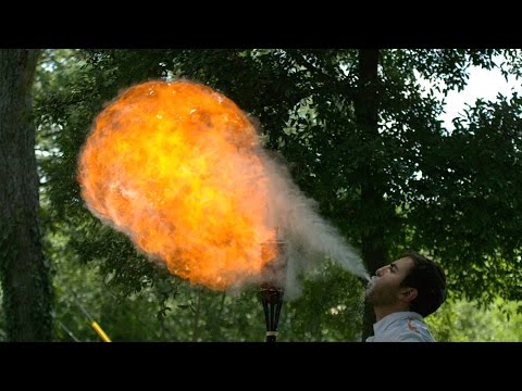 Youtube: Fire Breathing in Slow Motion - The Slow Mo Guys