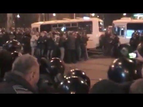 Youtube: Ukraine War - Russian subversives disperse Ukrainian protest rally in Donetsk Ukraine