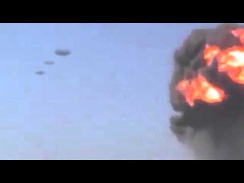 Youtube: MAJOR LEAK UFO 2013 SYRIAN WAR and LARGE CRAFTS City die 2. mit Ton