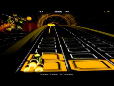 Youtube: Audiosurf [Mono Pro - dodge all grey]: Excrementory Grindfuckers - The Final Grinddown