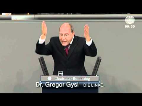 Youtube: Gregor Gysi, DIE LINKE: Union und FDP führen eine Drei-Klassen-Medizin ein