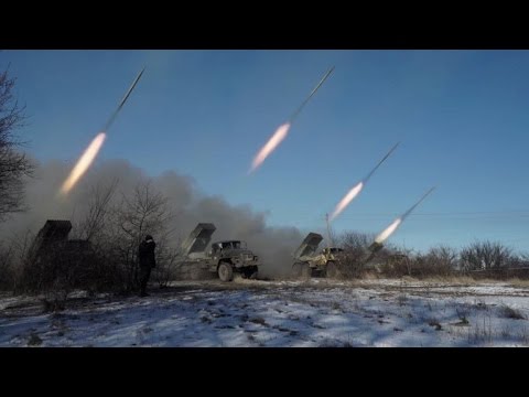 Youtube: Pro-Russian rebels use multiple rocket launchers near Debaltseve