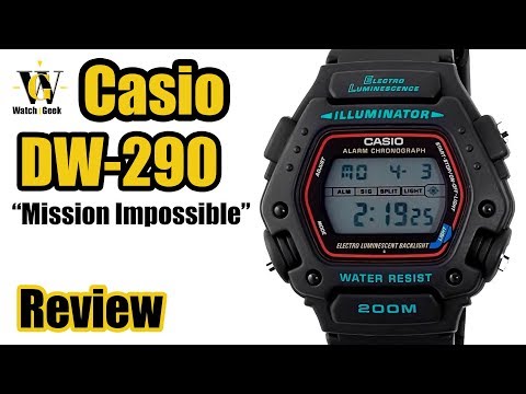Youtube: Casio DW-290 Mission Impossible - review
