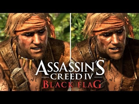 Youtube: Assassin's Creed 4: Graphics Comparison (PS4, PS3, Xbox 360, Wii U)