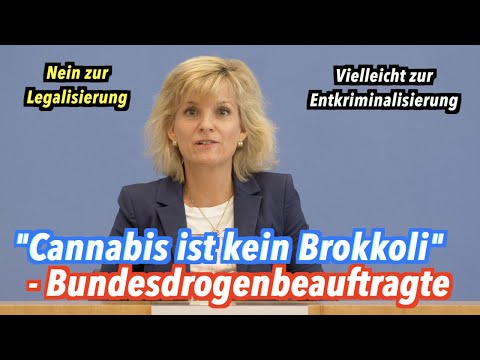 Youtube: "Cannabis ist kein Brokkoli" - Bundesdrogenbeauftragte über Legalisierung & Entkriminalisierung