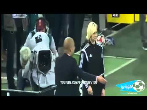 Youtube: Guardiola vs Female Referee FIGHT Bayern Munich vs Borussia M'gladbach 0-0 26/10/2014