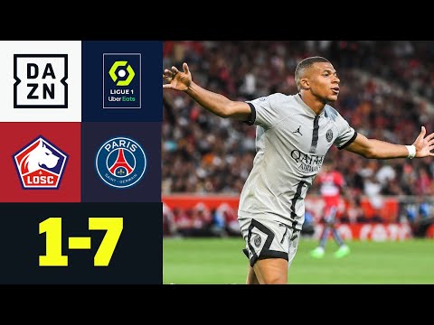 Youtube: Blitz Mbappe! PSG weiterhin auf Tore-Jagd: Lille – PSG 1:7 | Ligue 1 | DAZN Highlights