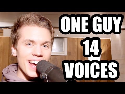 Youtube: One Guy, 14 Voices