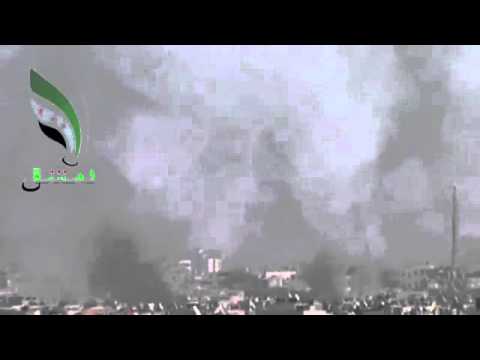 Youtube: 8 9 Damascus أوغاريت  دمشق , قصف عنيف جدا على الحي ستة قذائف في لحظة واحدة