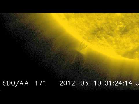 Youtube: LOOKS LIKE HUGE SPHERE SUCKING PLASMA FROM SUN (HD-Version)