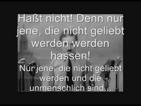 Youtube: Chaplin-Zimmer-Mix_Die beste Rede aller Zeiten_great dictator speech_german sub