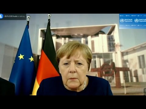 Youtube: 'Can you hear me now?' Angela Merkel faces technical difficulties during a video conference