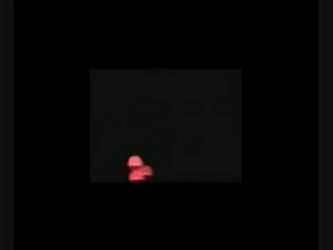 Youtube: weird black triangle UFO with red lights with laser. Spaceship?