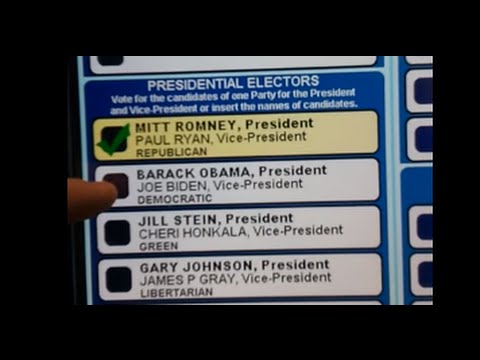 Youtube: VOTE INCORRECTLY REGISTERED - 2012 PRESIDENTIAL ELECTION