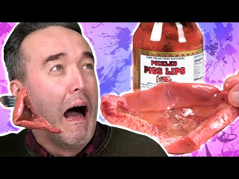 Youtube: Irish People Try More Weird Pickled Foods (Turkey Gizzards, Pickled Pigs Lips)
