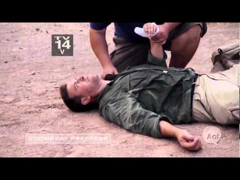 Youtube: Tim Shoots His Thumb Off on 'Doomsday Preppers' Shooting "accident" on firing range
