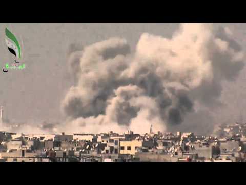 Youtube: شام دمشق غيمة ضخمة جدا من الدخان على طريق يلدا 19 9 201
