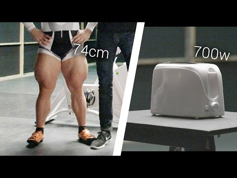 Youtube: Olympic Cyclist Vs. Toaster: Can He Power It?