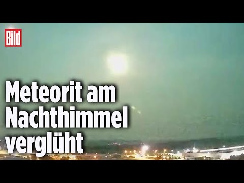 Youtube: Webcam filmt Meteoriten-Tod über Deutschland