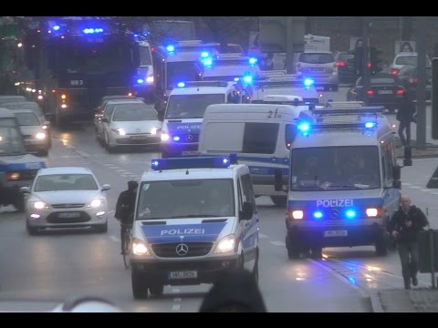 Youtube: 🔴Hamburg Nach NPD Demo Einsatz extrem alle Einsatzfahrten der Polizei