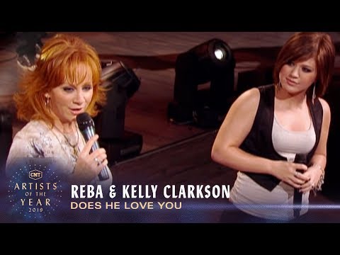 Youtube: Reba & Kelly Clarkson Perform 'Does He Love You' | CMT