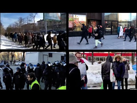 Youtube: From St. Petersburg To Siberia, Russian Anti-War Protests Spread