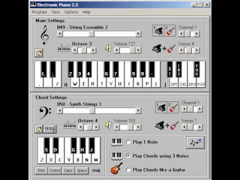 Youtube: Playing famous Soundtracks with Electronic Piano 2.5