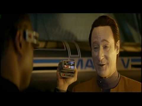 Youtube: Data talks with his tricorder