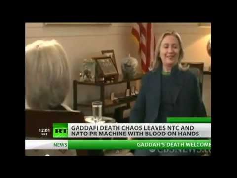 Youtube: Hillary on Gaddafi - "we came, we saw, he died." laughing? What an Embarrassment