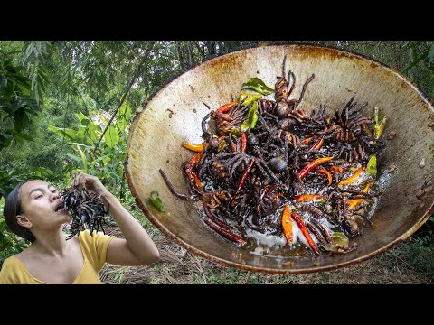 Youtube: Deep Fried Spider #cooking