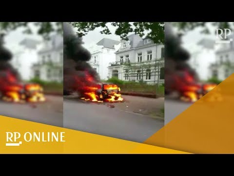 Youtube: G20-Gipfel: In Hamburgs Straßen brennen die Autos