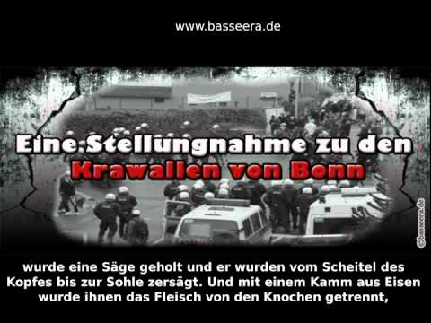 Youtube: Eine Stellungnahme zu den Krawallen von Bonn