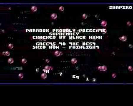 Youtube: Amiga Demo - Crack intro by Paradox - 1990