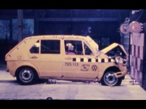 Youtube: 1981 VW Rabbit/Golf | Frontal Crash Test by NHTSA | CrashNet1