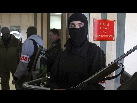 Youtube: Ukraine: Separatisten besetzen Stadtverwaltung in Donezk
