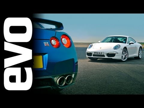 Youtube: Tiff Needell evo track battle: Nissan GT-R vs Porsche 911 Carrera S